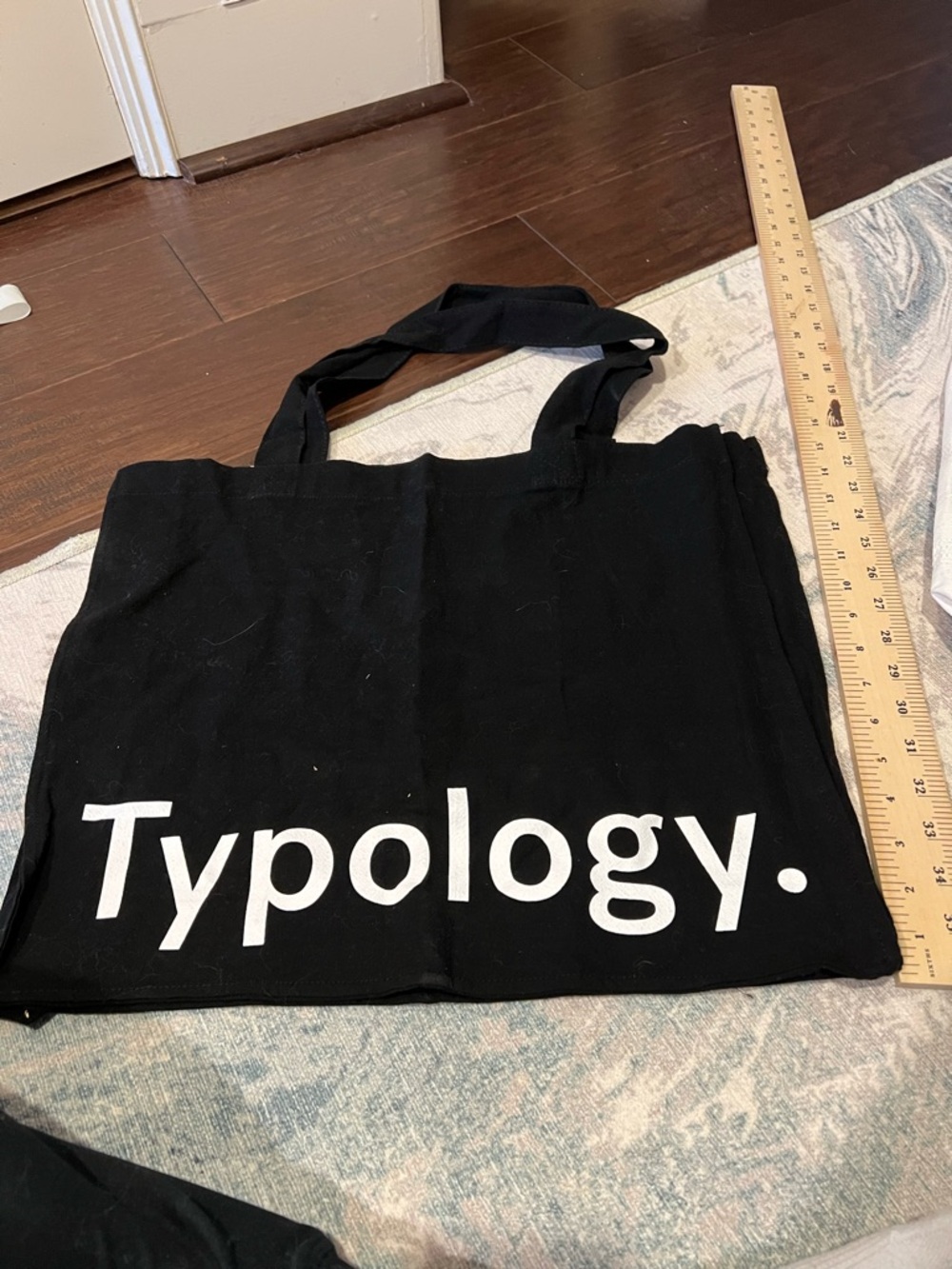 Black Canvas Tote Bag